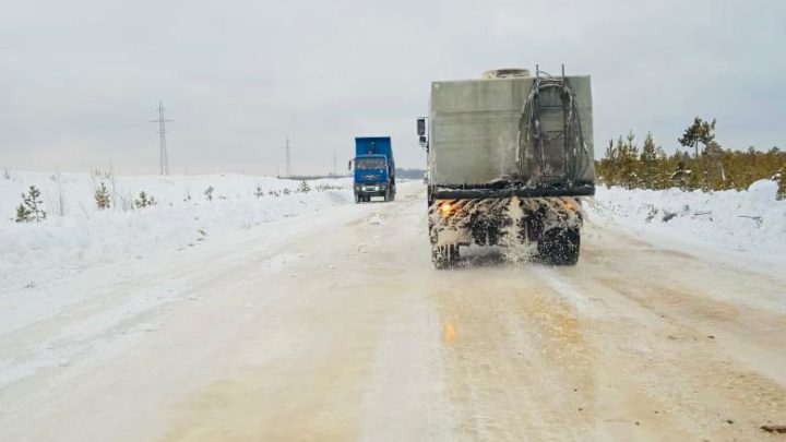 Строительство ледовой переправы - организация Азимут БСИ